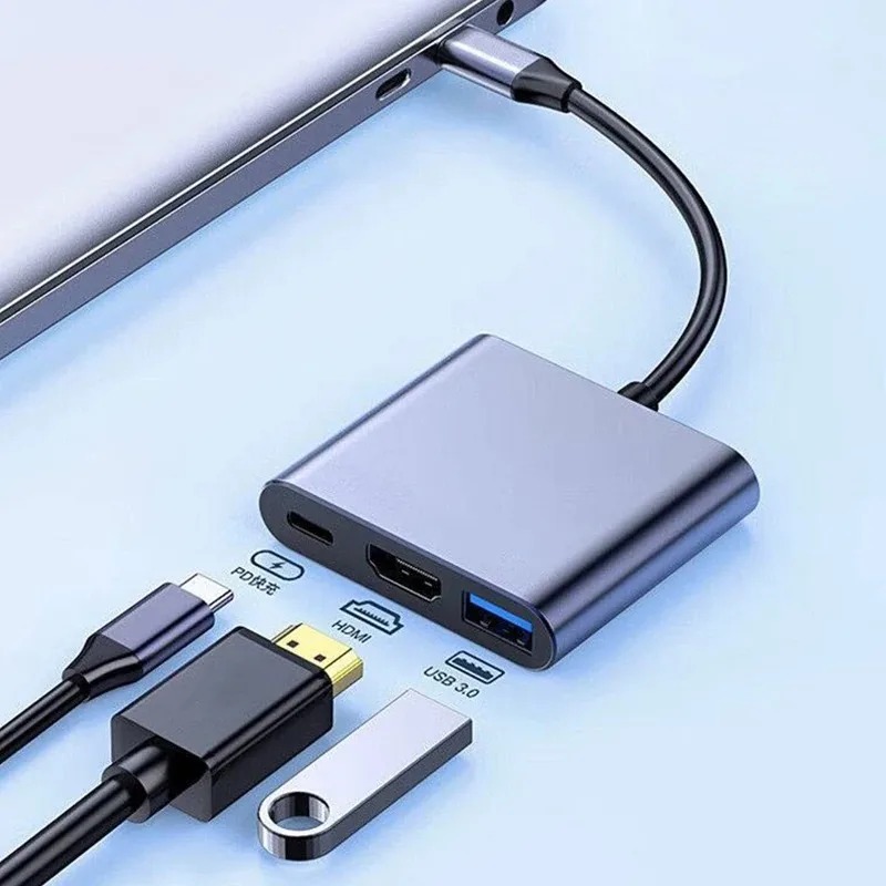 Usb C Docking Hub - USB C HUB 3in1 ประเภท C