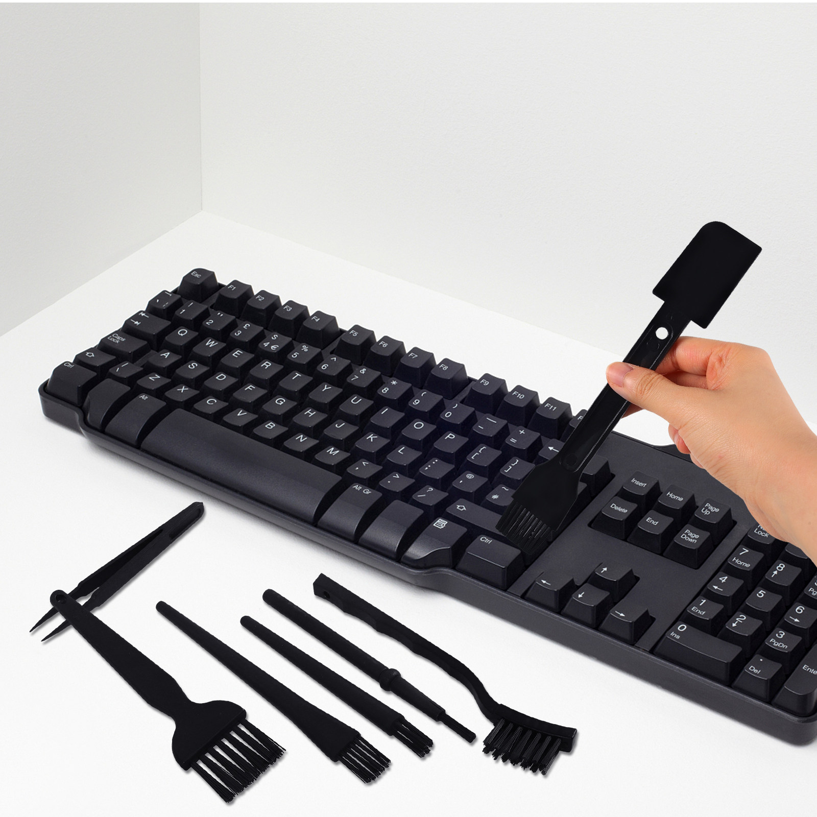 Laptop Accessories Cleaning Kit - ชุดแปรงทำความสะอาดคีย์บอร์ดป้องกันไฟฟ้าสถิต 7 ชิ้น ชุดทำความสะอาดแล็ปท็อป แปรงทำความสะอาดคอมพิวเตอร์ อุปกรณ์เสริมอิเล็กทรอนิกส์