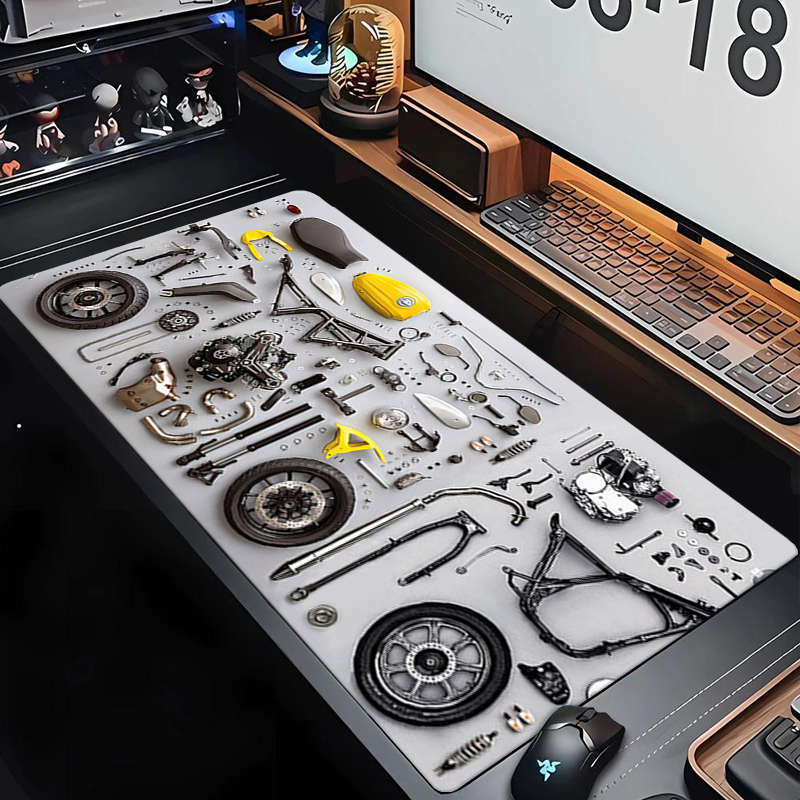 Laptop Accessories For Gaming - แผนภาพการถอดประกอบ แผ่นรองเมาส์ยาง แผ่นรองเมาส์ XXL อุปกรณ์เสริมสำหรับเล่นเกม แผ่นรองเมาส์สำหรับสำนักงาน