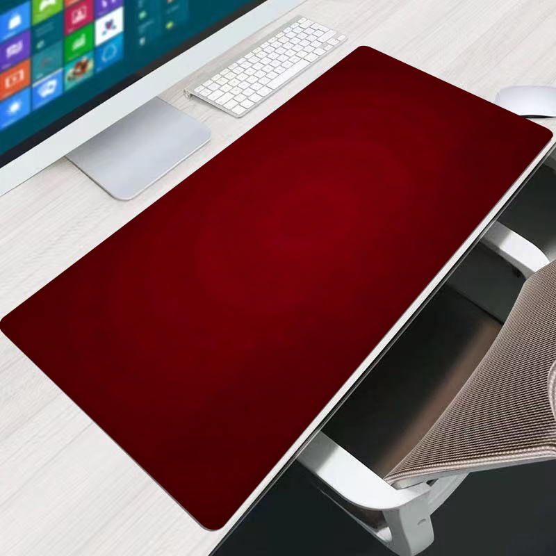 Laptop Accessories For Gaming - แผ่นรองเมาส์สีแดงสำหรับสำนักงาน ขนาดใหญ่ 90x40 ซม. ทำจากยาง อุปกรณ์เสริมสำหรับเล่นเกม