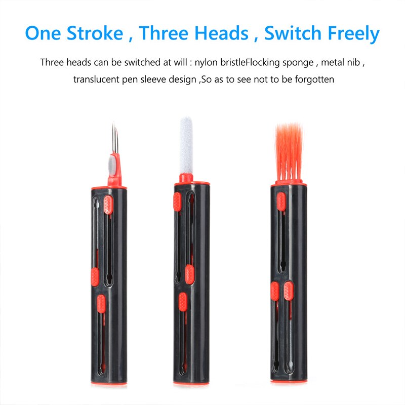3 In 1 หูฟังชุดแปรงทําความสะอา - Laptop Accessories Cleaning Kit บทวิจารณ์และราคา