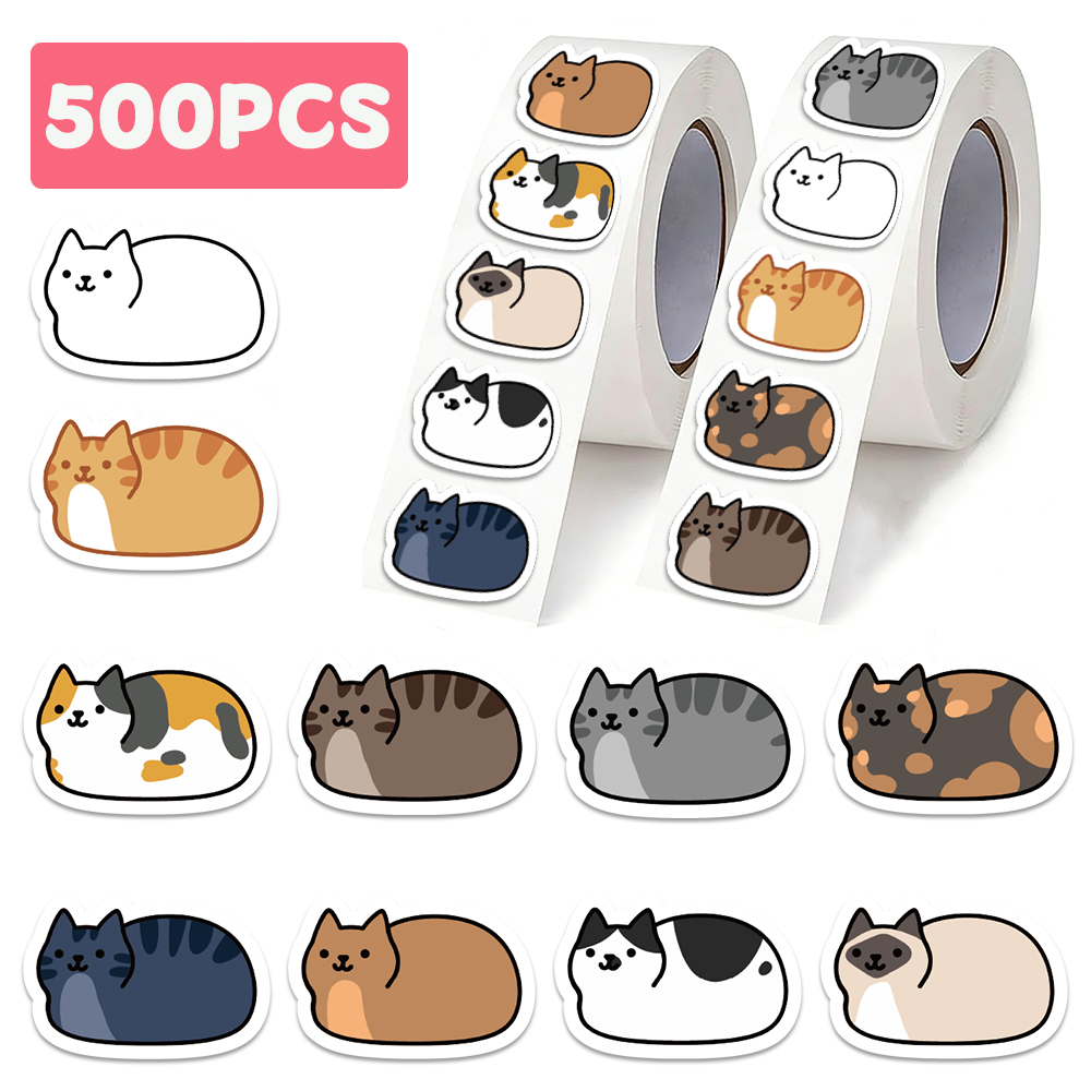 500 ชิ้นสติกเกอร์แมวน่ารักการ์ - Laptop Accessories Aesthetic บทวิจารณ์และราคา