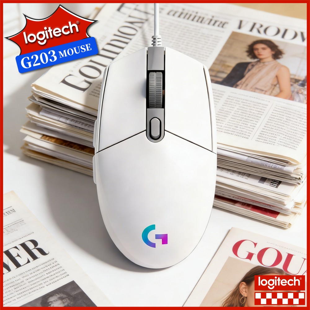 เมาส์เกมมิ่งแบบมีสาย Logitech  - Logitech Mouse G203 บทวิจารณ์และราคา