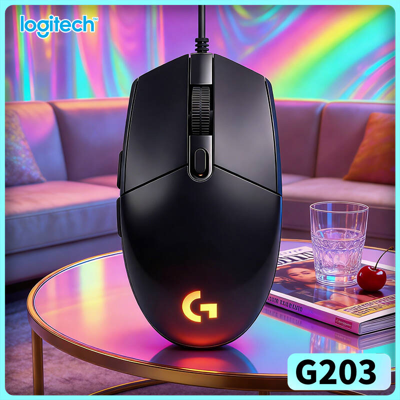 เมาส์เกมมิ่ง Logitech G203 LIG - Logitech Mouse G203 บทวิจารณ์และราคา