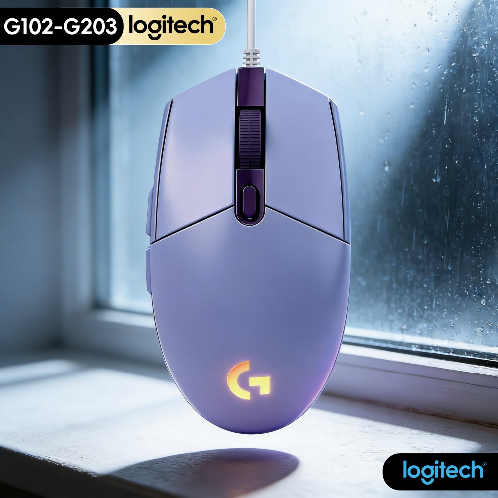 G102 Logitech G203 RGB เกมมิ่ง - Logitech Mouse G203 บทวิจารณ์และราคา