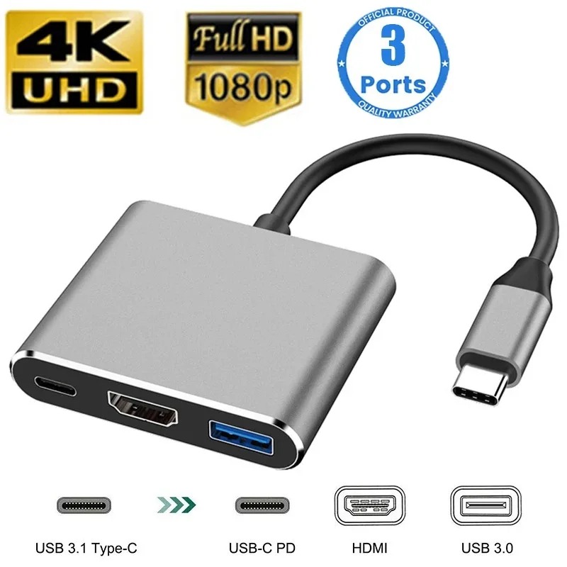 USB C HUB 3in1 ประเภท C 3.0 ถึ - Usb C Docking Hub บทวิจารณ์และราคา