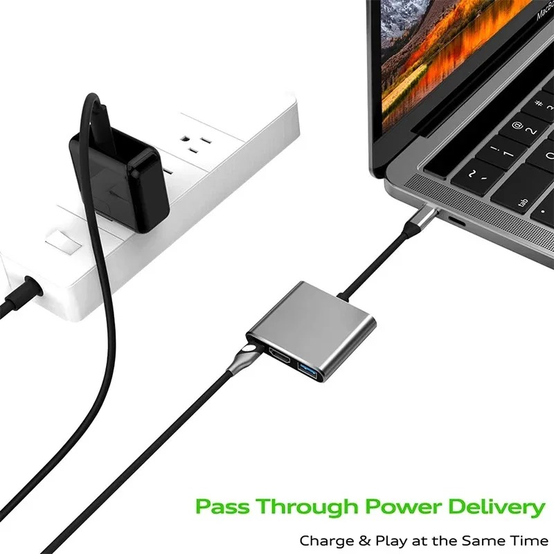 USB C HUB 3in1 ประเภท C 3.0 ถึ - Usb C Docking Hub บทวิจารณ์และราคา