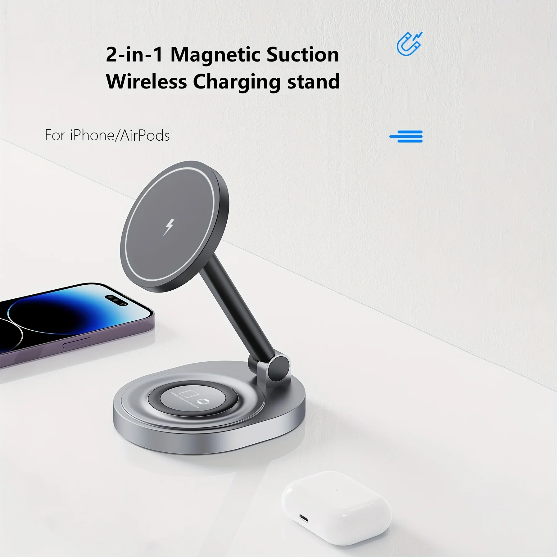 2 In 1 Magnetic Wireless Charg - Usb C Docking Hub บทวิจารณ์และราคา