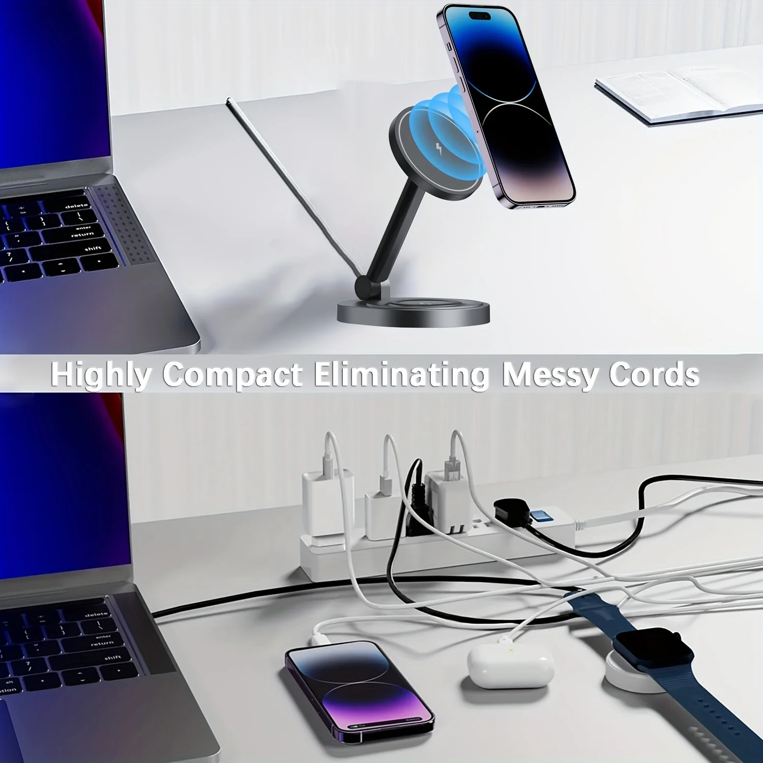2 In 1 Magnetic Wireless Charg - Usb C Docking Hub บทวิจารณ์และราคา
