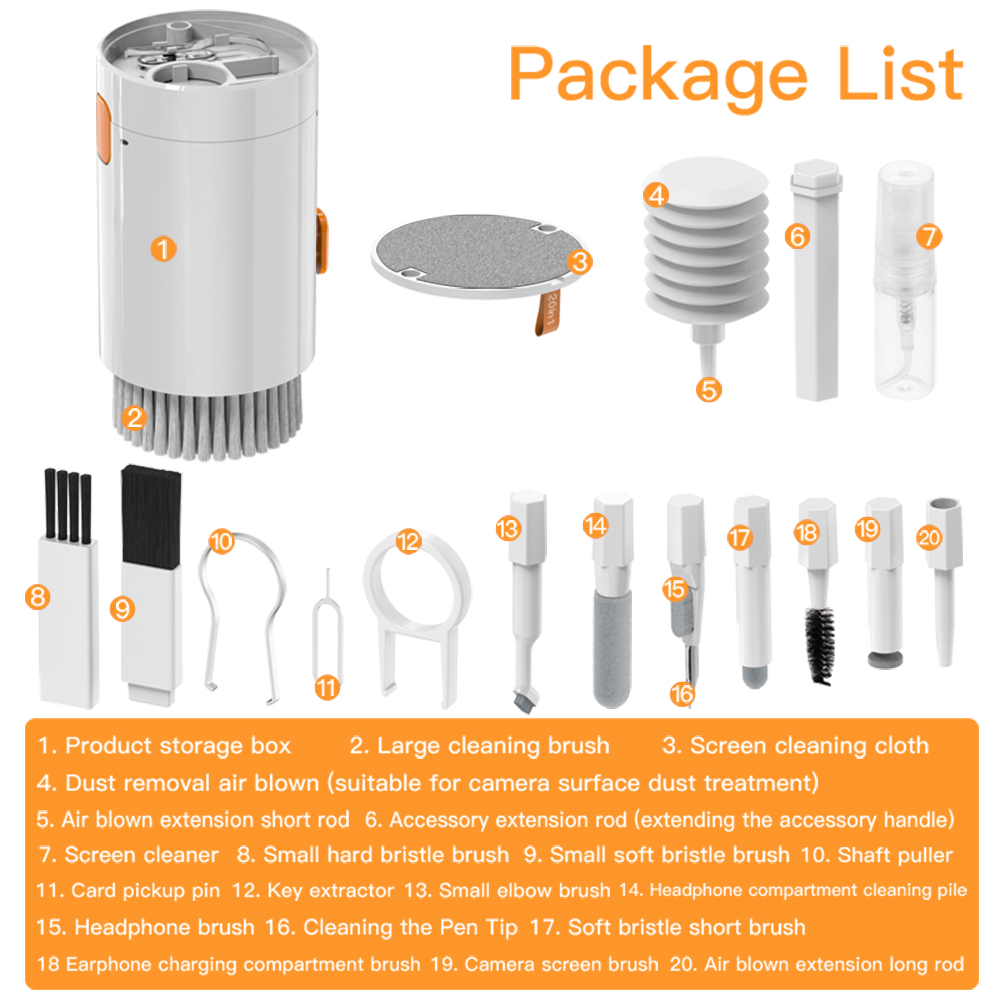 ชุดเครื่องมือทำความสะอาดอเนกปร - Laptop Accessories Cleaning Kit บทวิจารณ์และราคา